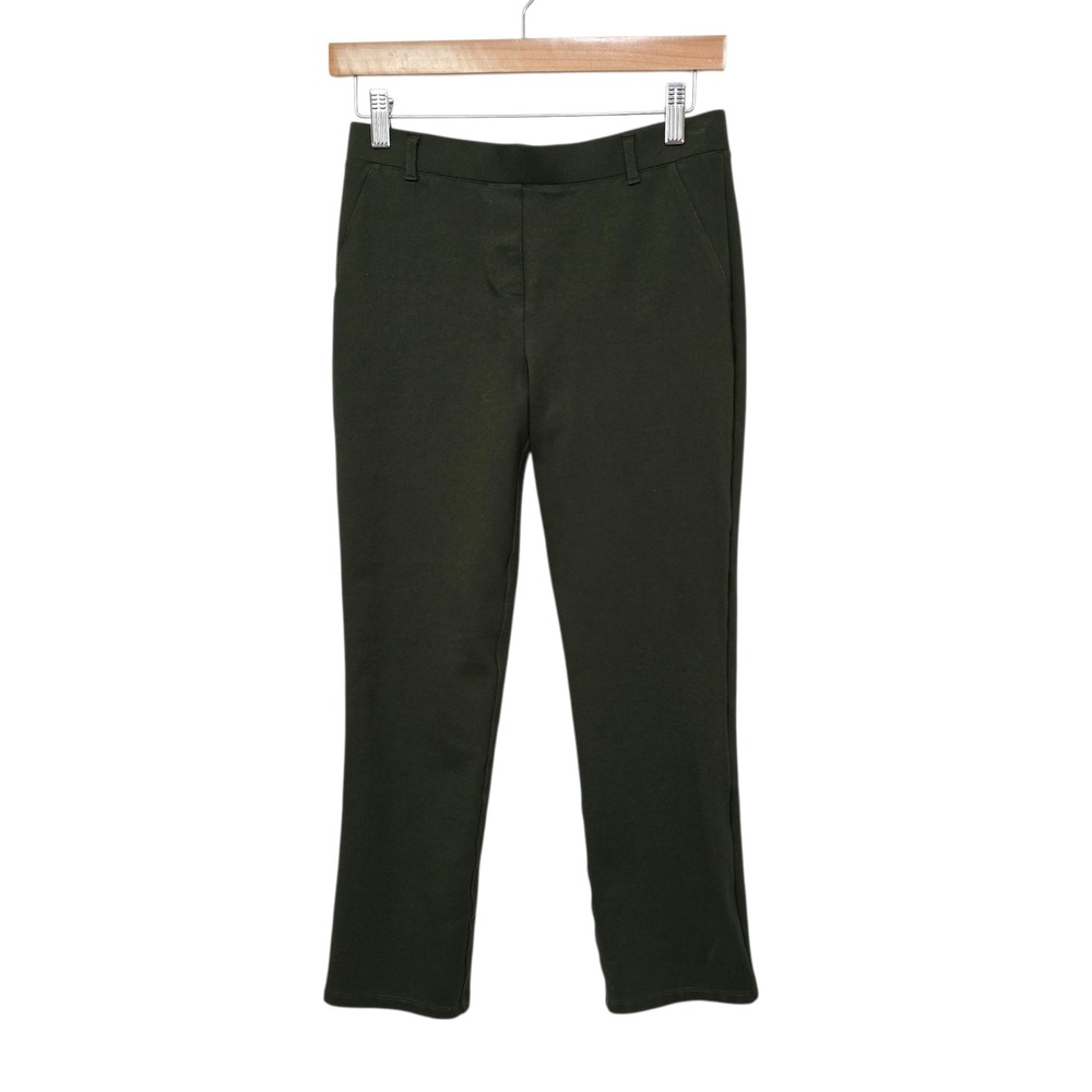 Quince Olive Green Stretch Twill Ankle Pants‎ Women's Size Small